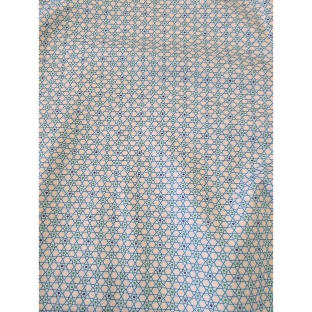 2pk Lot Buttercloth Mens L Regular Fit Dress Shirt Blue Geometric Cotton Button - Picture 5 of 9